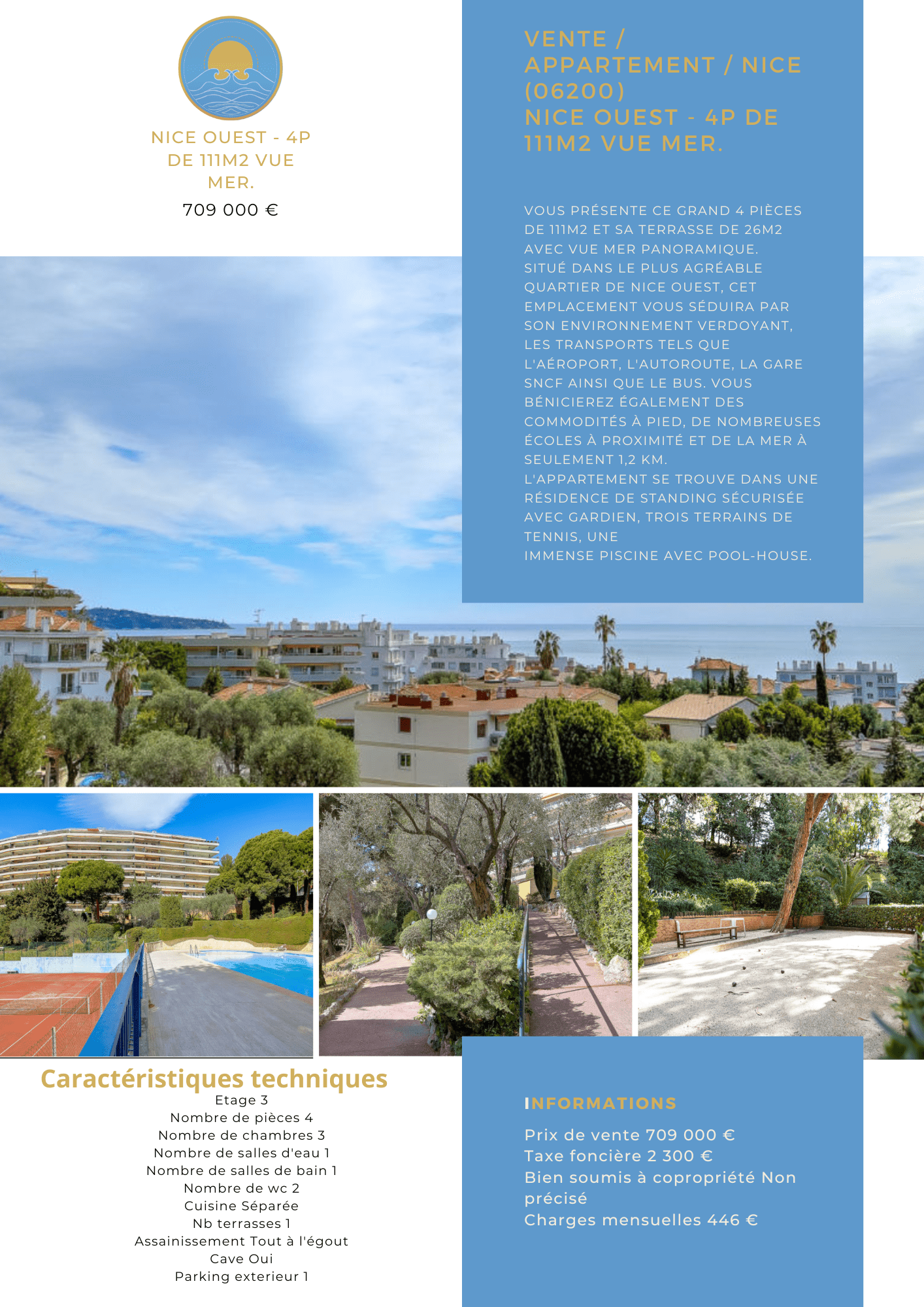 nice ouest appt 111 m2